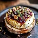 Best Baked Brie with Honey, Fig and Pistachio