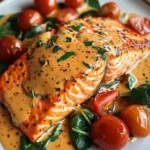 Creamy Roasted Red Pepper Salmon Recipe - Delicious & Easy