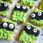 Frankenstein Halloween Rice Krispie Treats
