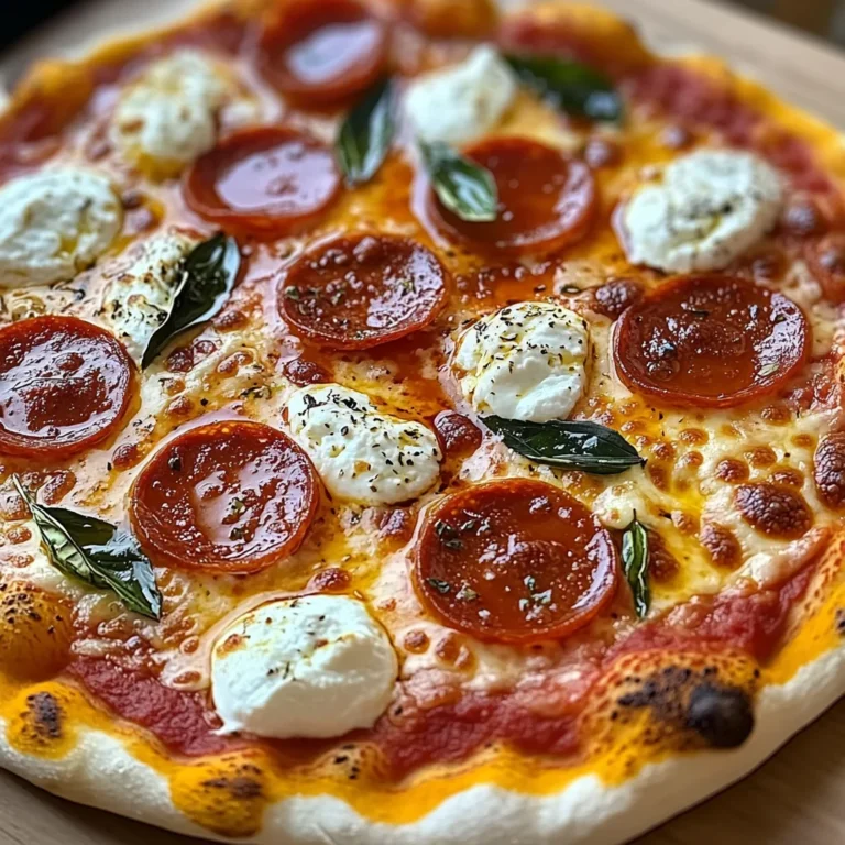 Hot Honey Pepperoni Ricotta Pizza : A Pizza Recipe