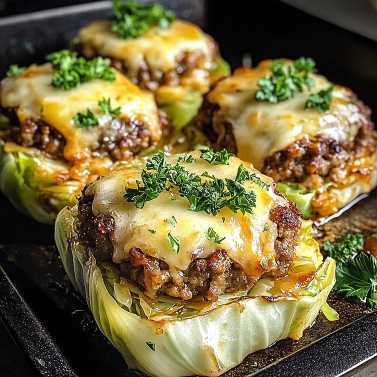 Oven-Baked Cabbage Burgers