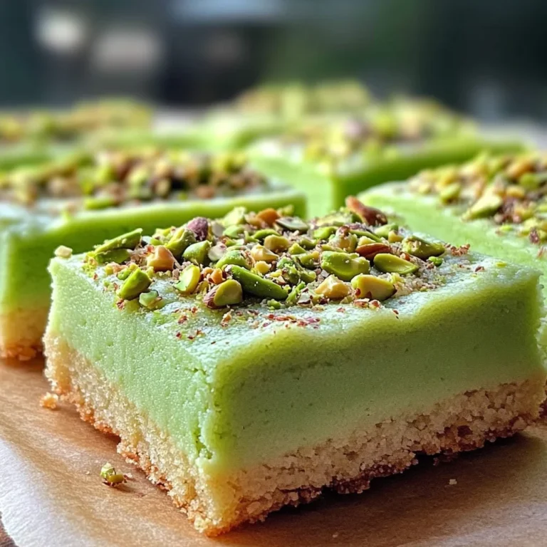 Pistachio Pudding Sugar Cookie Bars