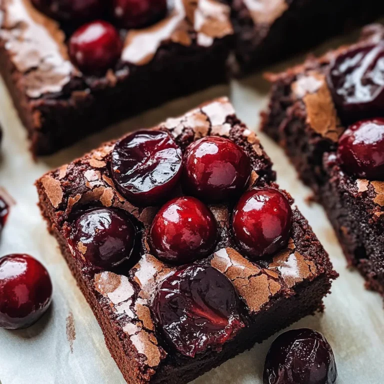 Roasted Chocolate Cherry Brownies