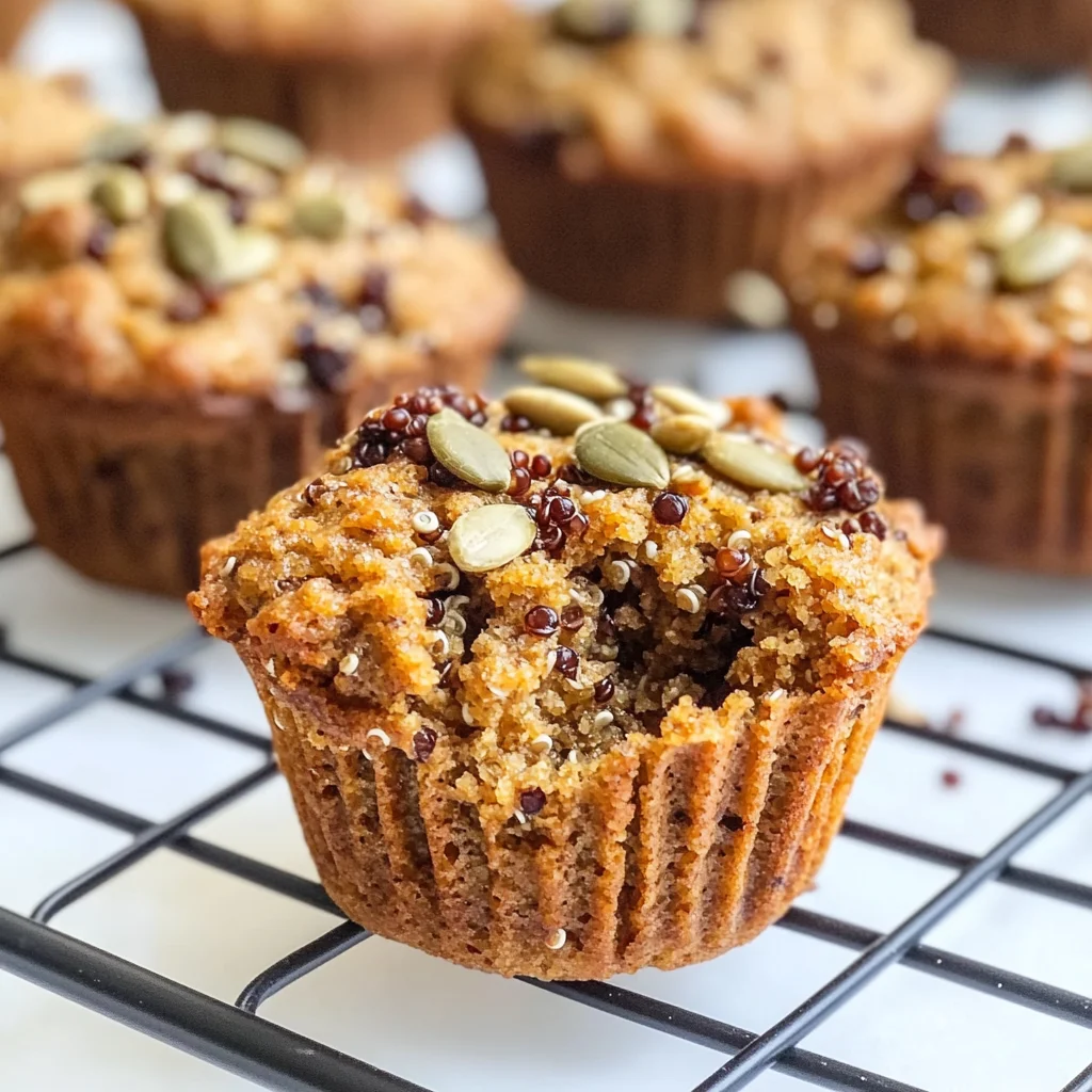 Skinny Pumpkin Quinoa Muffins