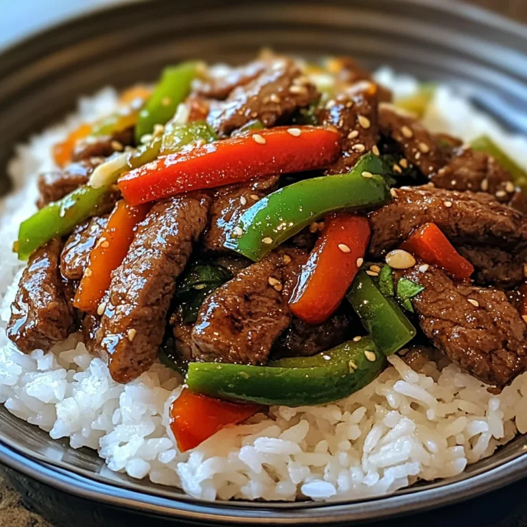 Beef & Pepper Stir-Fry with Rice