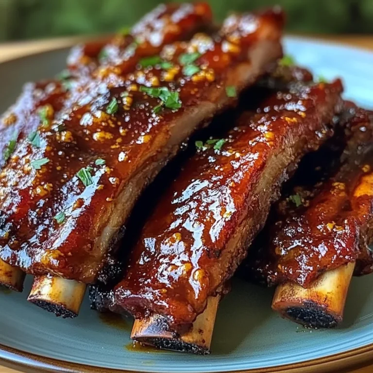 Charred Sticky Lamb Ribs Glazed with Harissa, Maple & Smoked Paprika
