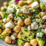 Chickpea Feta Avocado Salad