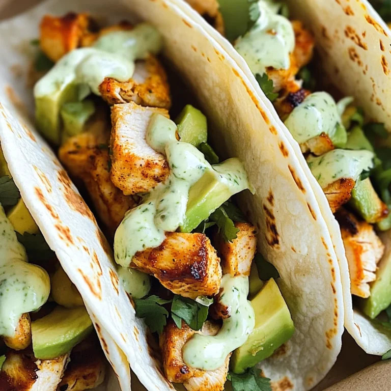 Chili Lime Chicken Tacos Recipe
