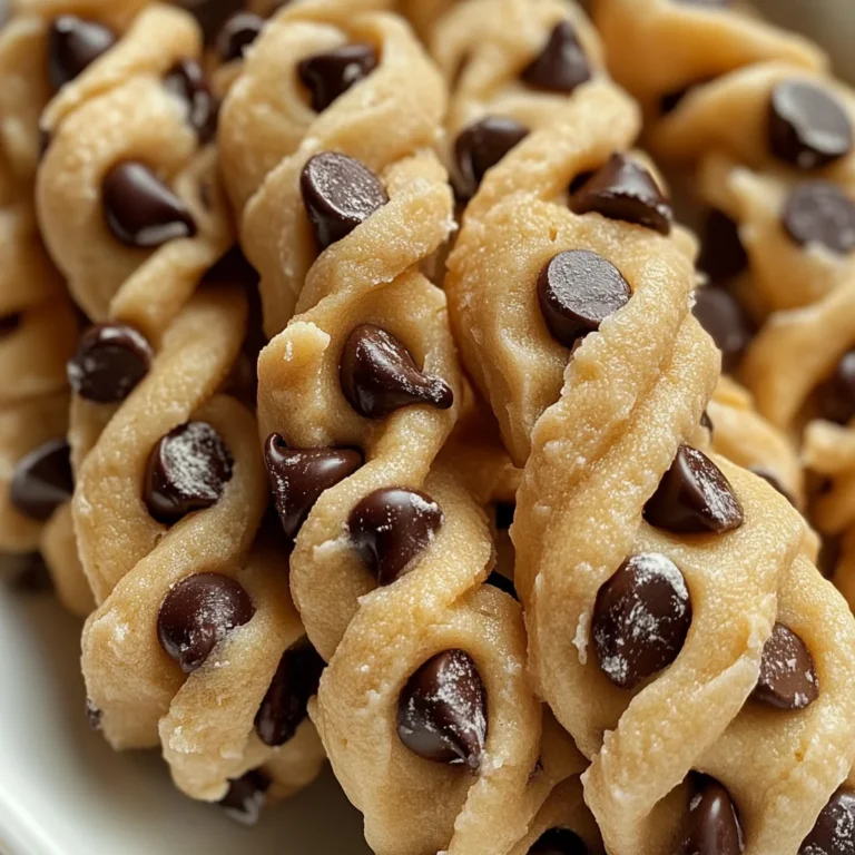 Chocolate Chip Cookie Dough Twists