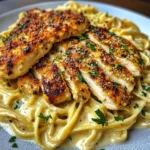 Creamy Cajun Three-Cheese Chicken Linguine