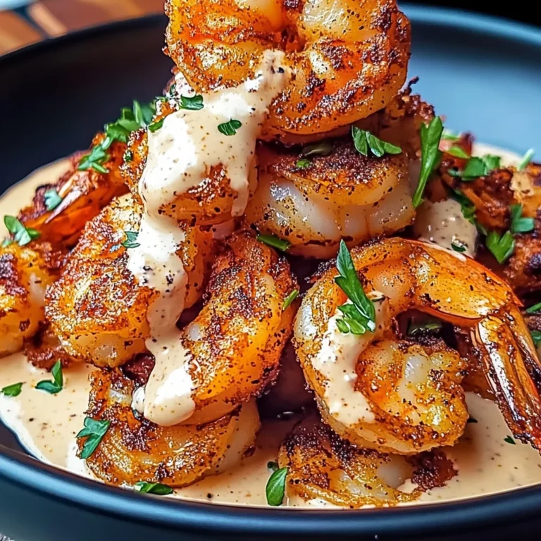 Crispy Cajun Shrimp with Creamy Sauce