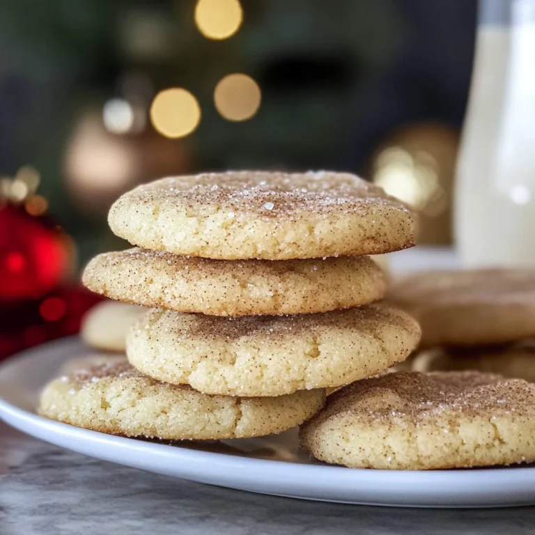 Eggnog Snickerdoodles