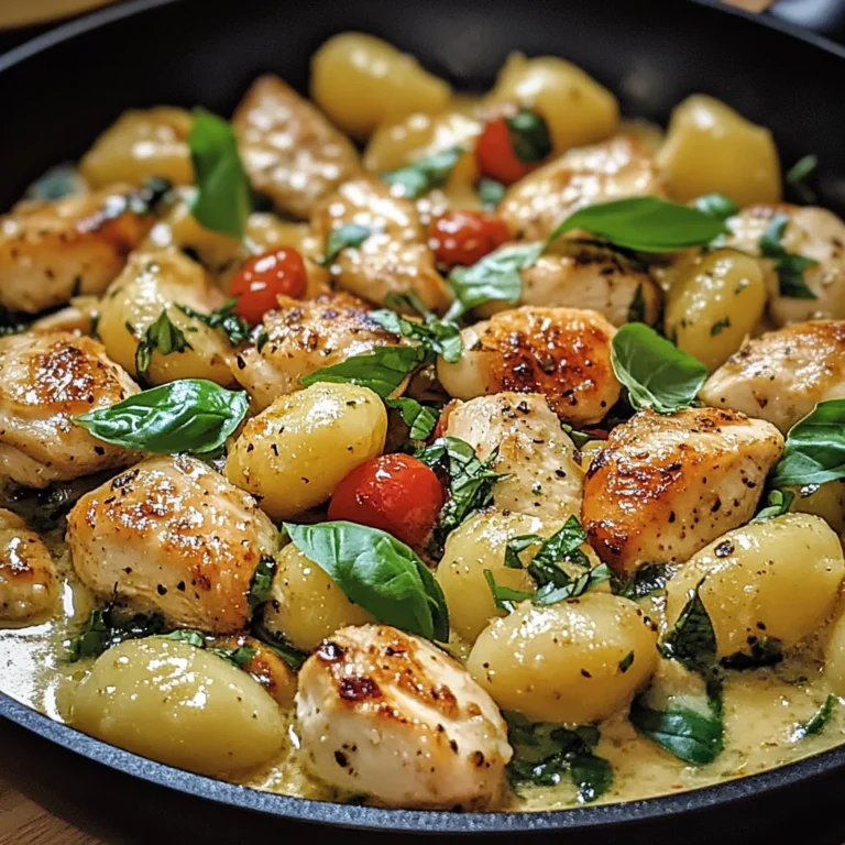 Garlic Chicken Gnocchi Skillet: A 30-Minute Wonder!