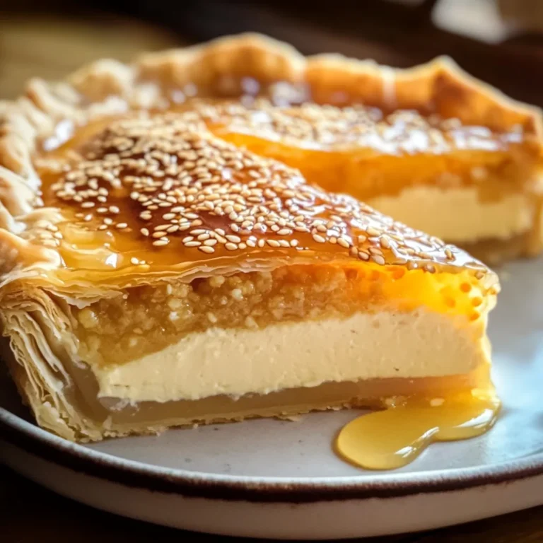 Golden Greek Honey Pie (Melopita)