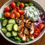 Greek Chicken Power Bowl with Tzatziki Sauce