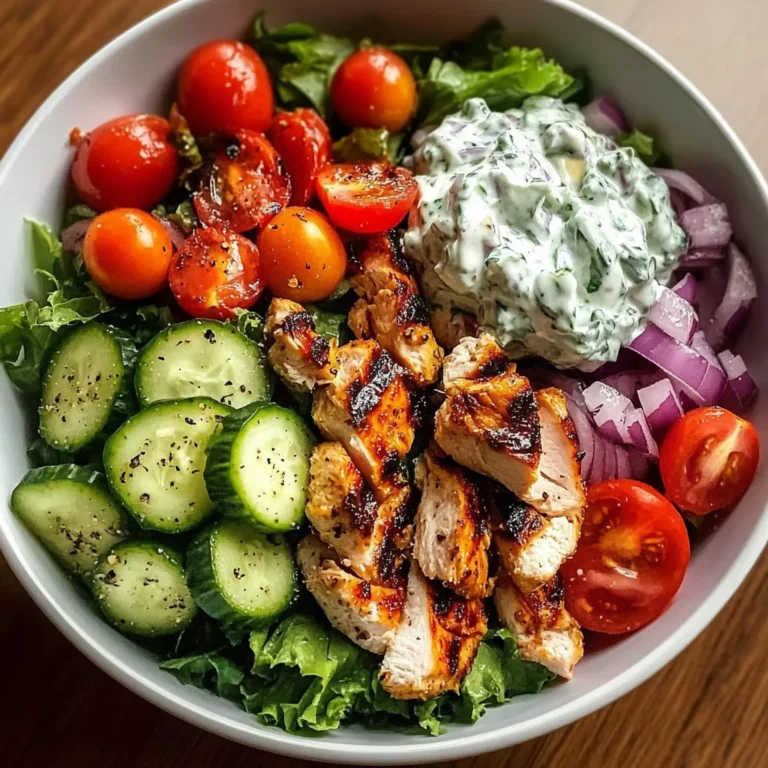 Greek Chicken Power Bowl with Tzatziki Sauce
