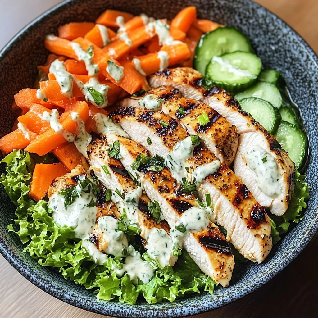 Grilled Chicken & Crunchy Veggie Power Bowl