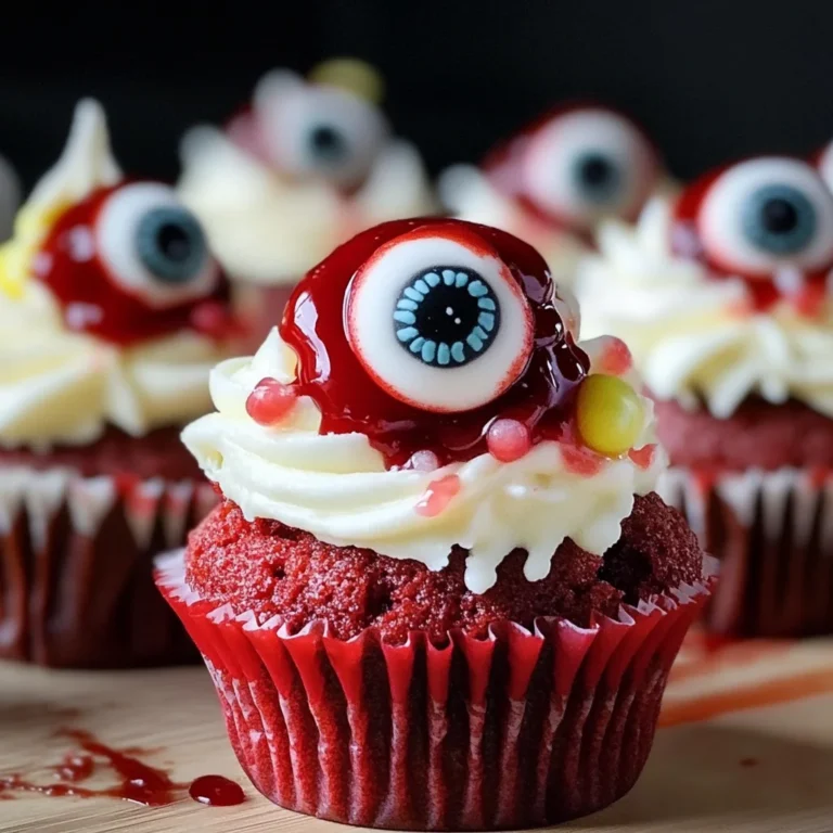 Halloween Augapfel Cupcakes