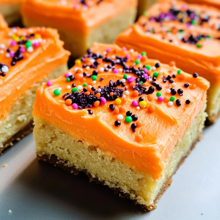 Halloween Frosted Sugar Cookie Bars