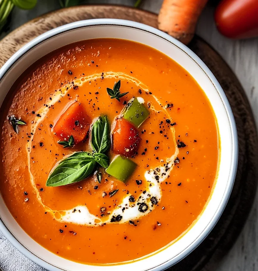 Healthy, Tomato-Carrot Soup