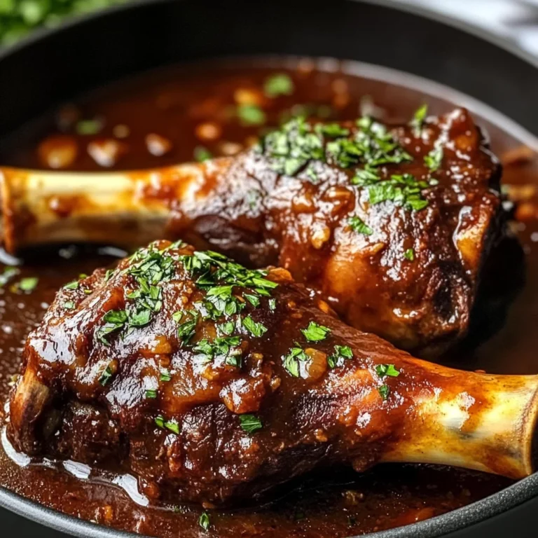 Luxurious Red Wine Lamb Shanks