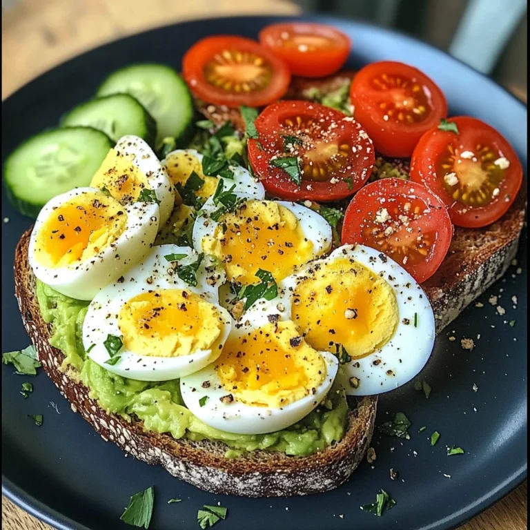 Mediterranean Avocado & Egg Power Plate