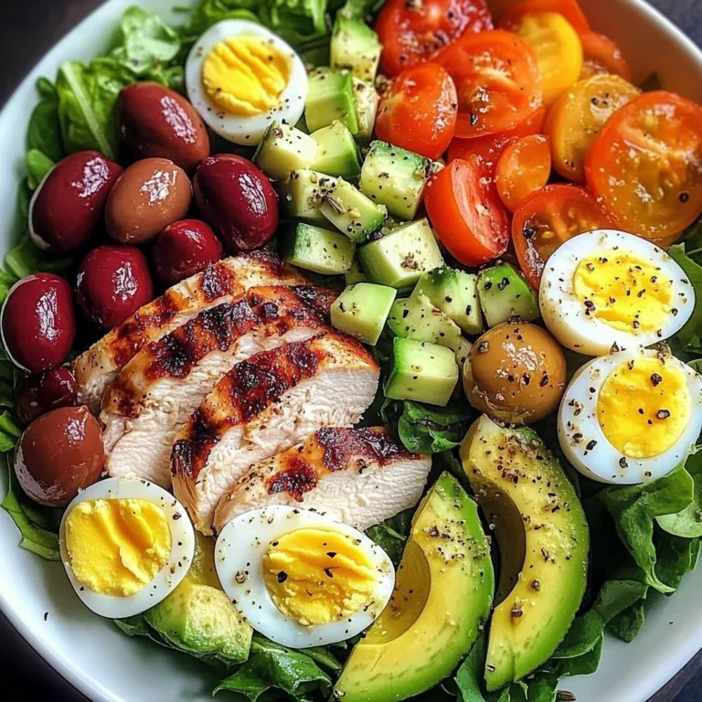 Mediterranean Power Salad with Chicken & Avocado