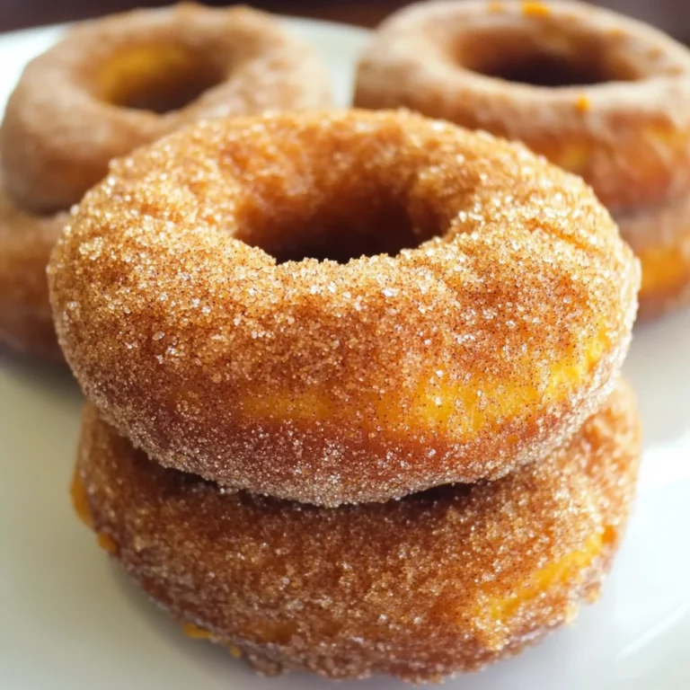 Pumpkin Cinnamon Sugar Donuts