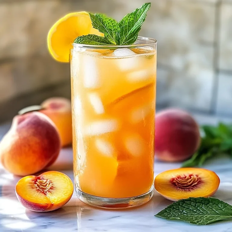 Refreshing Peach Lemonade