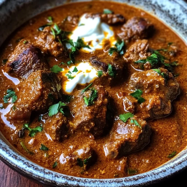 Slow-Cooked Lamb Rogan Josh with Kashmiri Chili and Yogurt