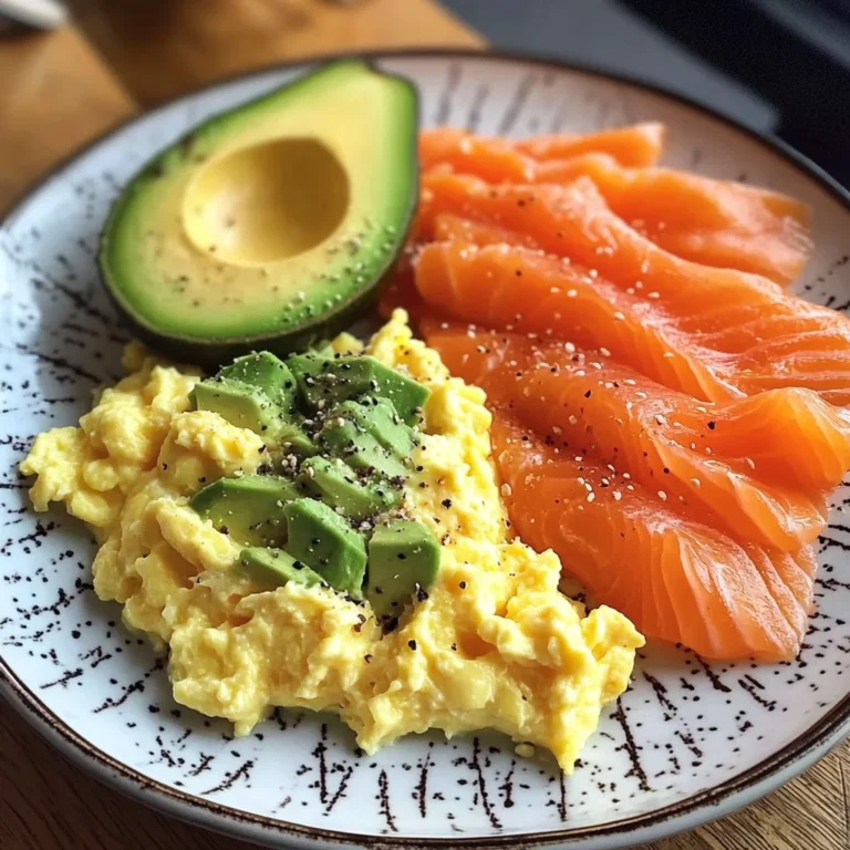 Smoked Salmon & Scrambled Egg Power Plate with Avocado