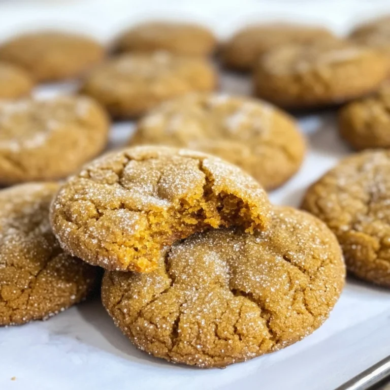 Soft and Chewy Pumpkin Molasses Cookies