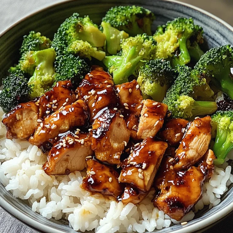 Teriyaki Chicken and Broccoli Bowl