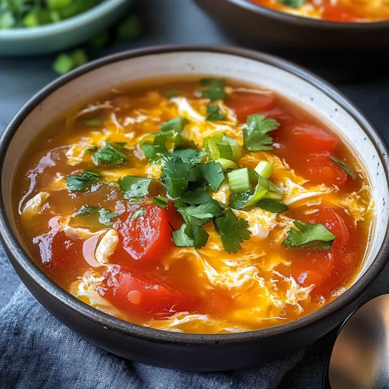 Tomato Egg Drop Soup