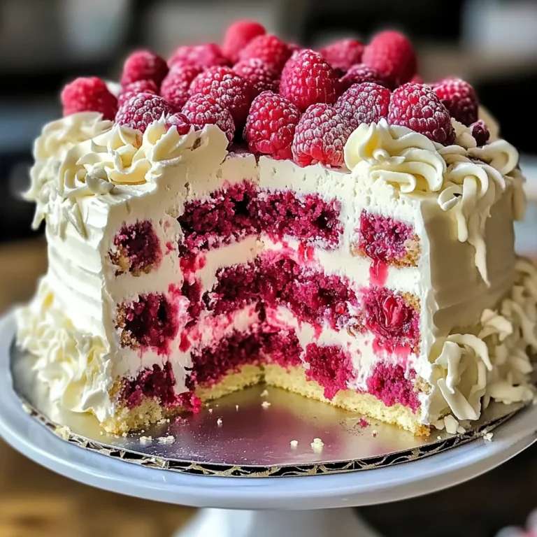 White Chocolate Raspberry Dream Cake : A Heavenly Dessert