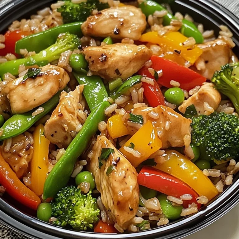 Wild Rice Chicken Stir-Fry with Fresh Veggies