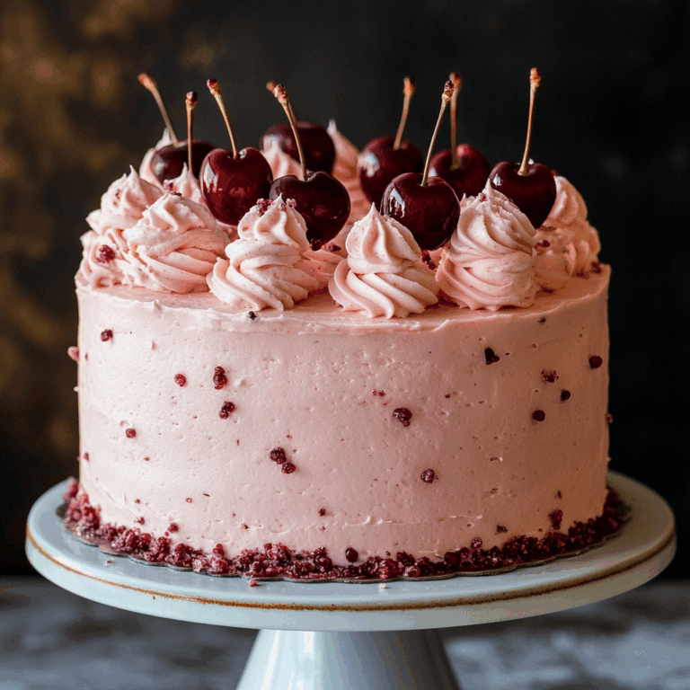 Cherry Layer Cake with Cherry Cream Cheese Frosting