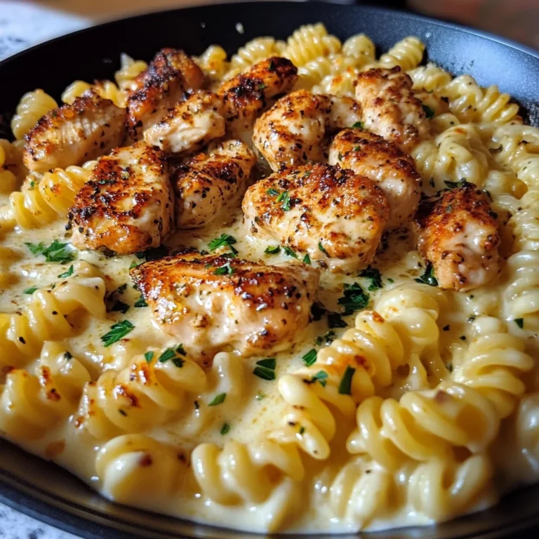 Cajun Garlic Chicken Rotini in Velveeta Cream Sauce