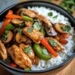 Chicken, Mushroom & Veggie Rice Bowl