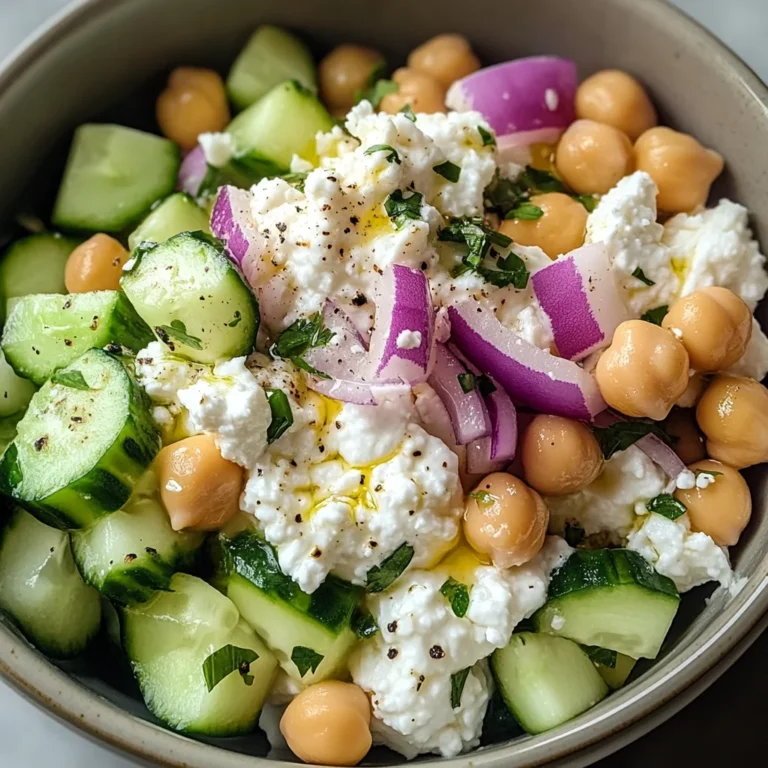 Cottage Cheese and Chickpea Salad: A Refreshing and Protein-Packed Delight