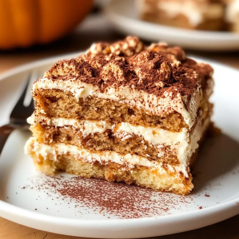 Creamy Pumpkin Tiramisu (w/ Pumpkin Spice)