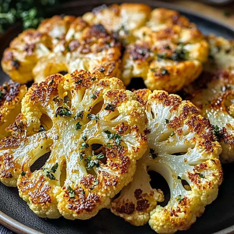 Crispy Baked Cauliflower Steaks