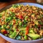 Crispy Rice Salad with Peanut-Chili Dressing