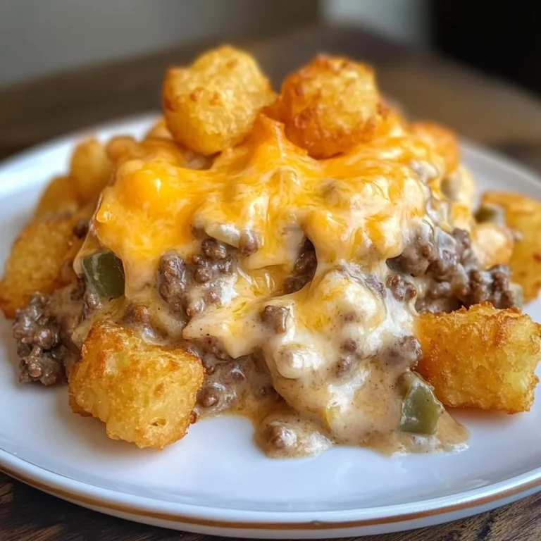 Easy Cheesy Tater Tot Casserole With Ground Beef