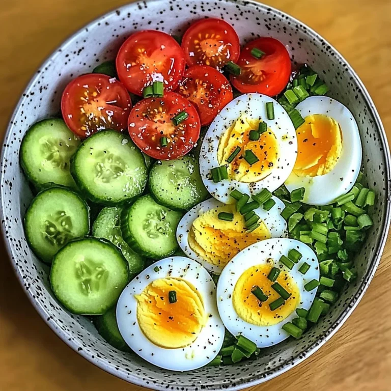 Egg, Cucumber & Tomato Salad Bowl