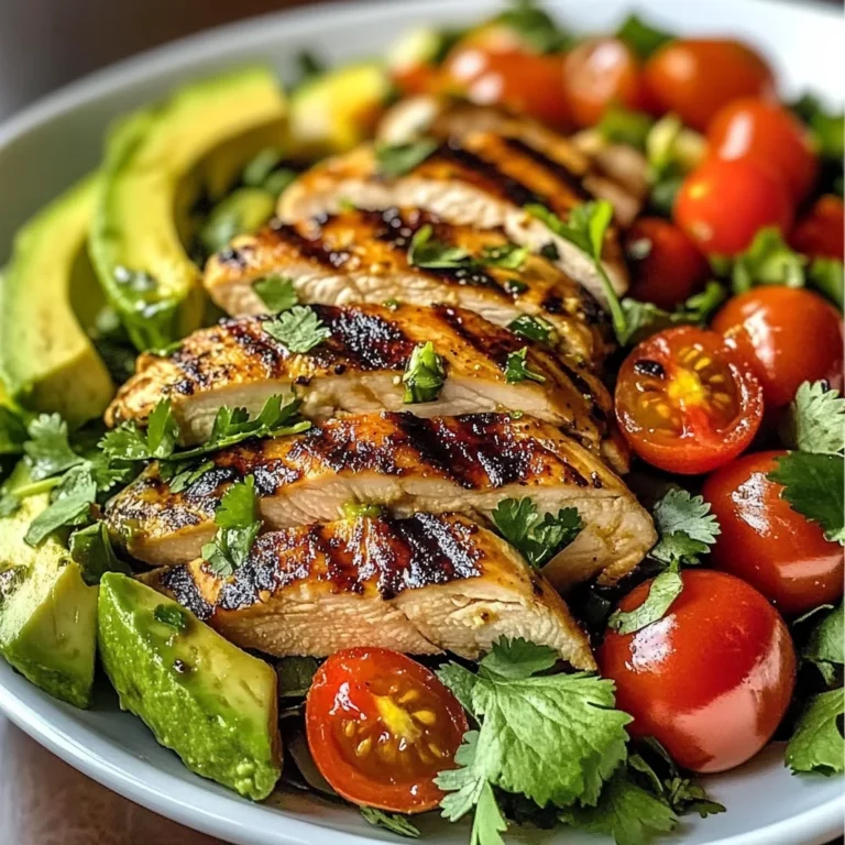 Grilled Chicken Avocado Salad