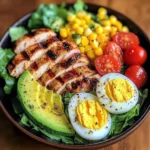 Grilled Chicken Power Bowl with Avocado & Corn