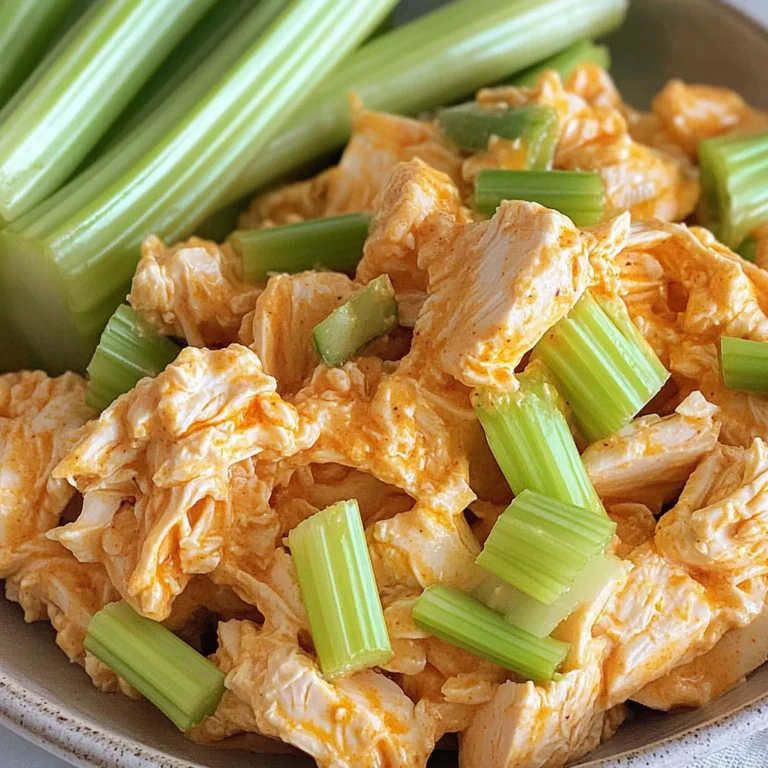 High Protein Buffalo Chicken Salad (Healthy, Easy)