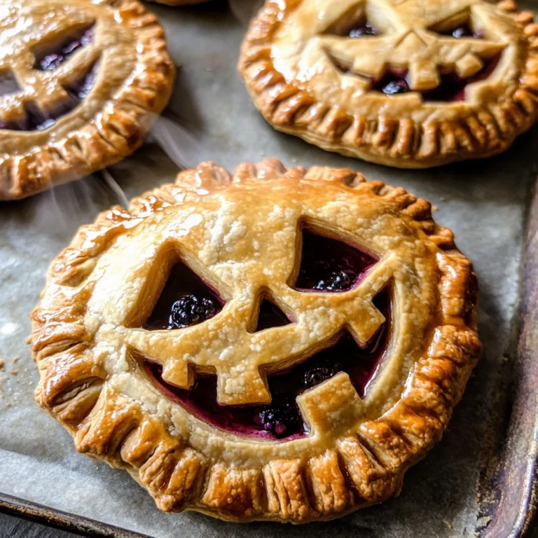 Jack-O-Lantern Hand Pies