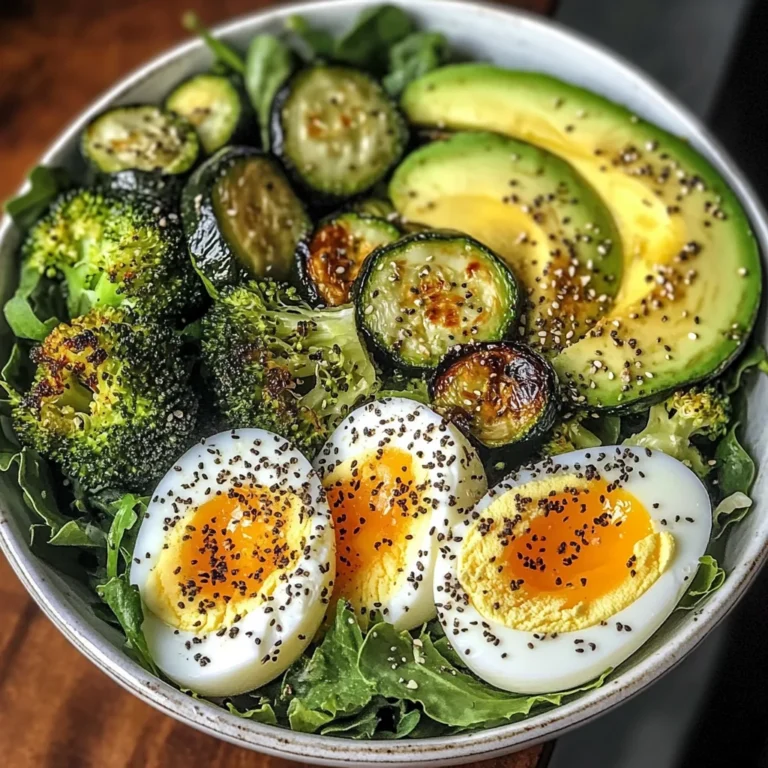 Jammy Egg Power Bowl with Roasted Veggies & Avocado